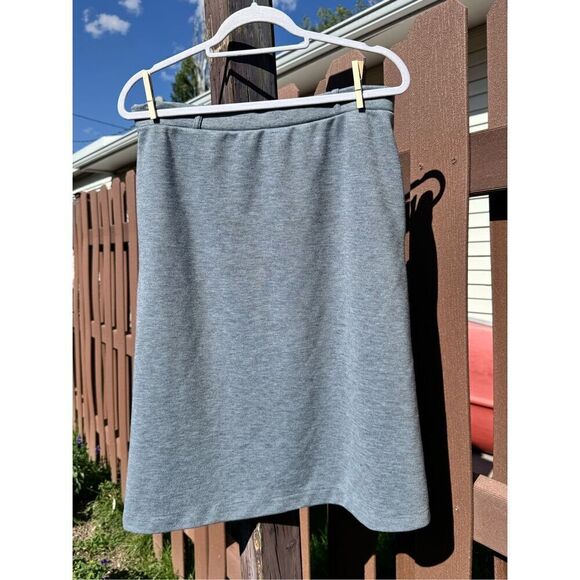 Vintage Trissi two piece gray vest pockets skirt pockets size twelve belt old - Picture 7 of 16